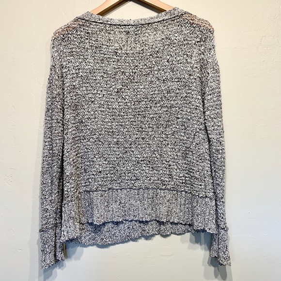 Eileen Fisher | Marled Loose Chunky Knit Boxy Popover Sweater - Picture 4 of 8